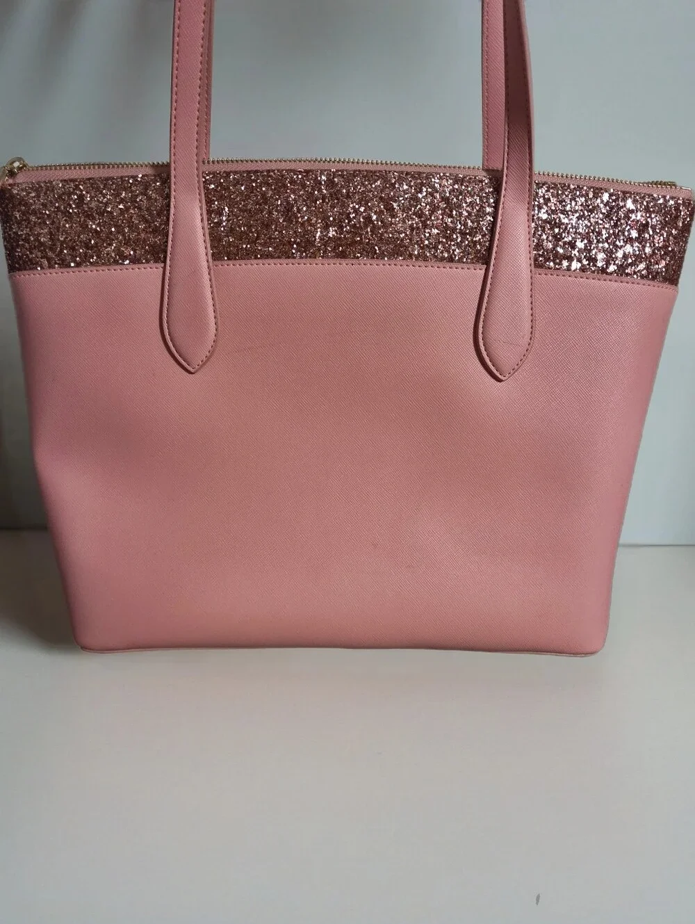 Kaye Spade Pink GLITTER tote.